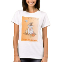 Halloween Dog Spiders & Bat T-Shirt
