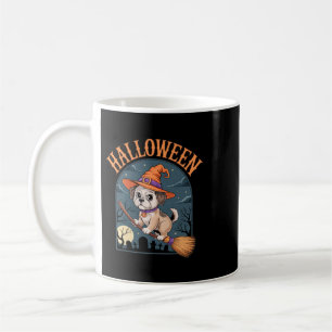 Halloween Dog Witch Holiday Fun For Pet Lovers Coffee Mug