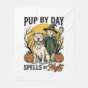 Halloween Dog Witch Shirt Vintage Engraving Pet Te Fleece Blanket