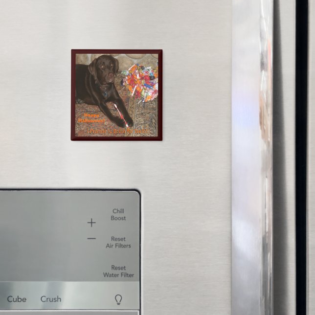 Halloween Dog with Sweet Tooth Magnet (In Situ (Fridge))