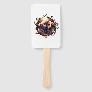 Halloween Dogs Hand Fan