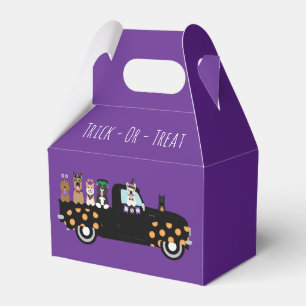 Halloween Dogs In A Pickup Truck Favour Box