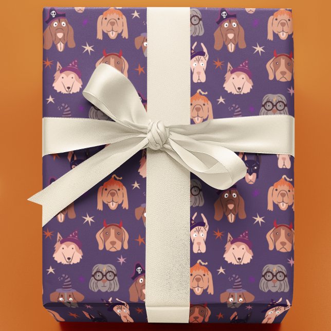 Halloween Dogs in Costume Wrapping Paper (Creator Uploaded)