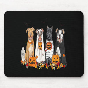 Halloween Dogs In Costumes Funny Spooky Design Mouse Mat