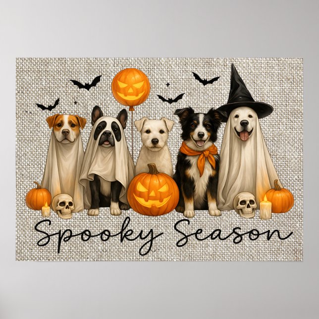 Halloween Dogs Poster (Front)
