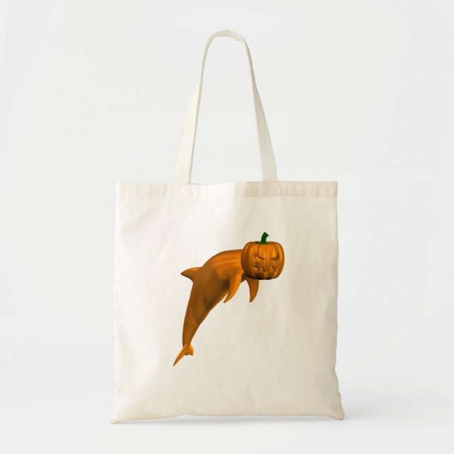 Halloween Dolphin Tote Bag (Front)