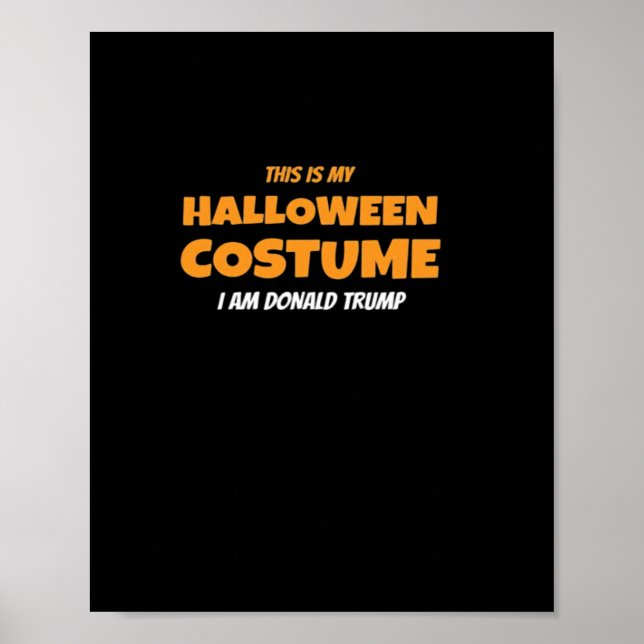Halloween Donald  Costume Trumpkin Ideas Classic Poster (Front)
