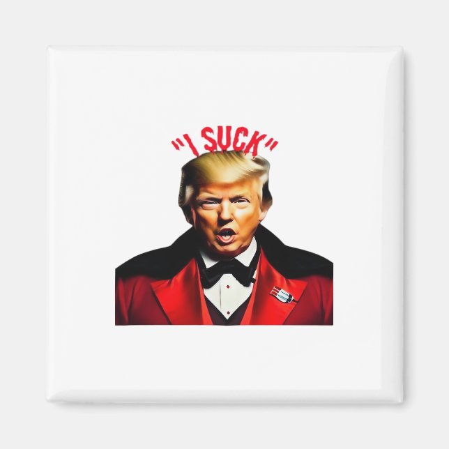 Halloween Donald  Funny Anti- Political Magnet (Front)