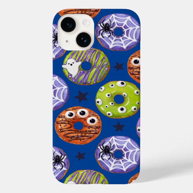 Halloween Donuts Pattern. Scary Doughnut Pattern. Case-Mate iPhone Case (Back)