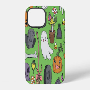 Halloween Doodle: Cute Seamless Concept iPhone 12 Case