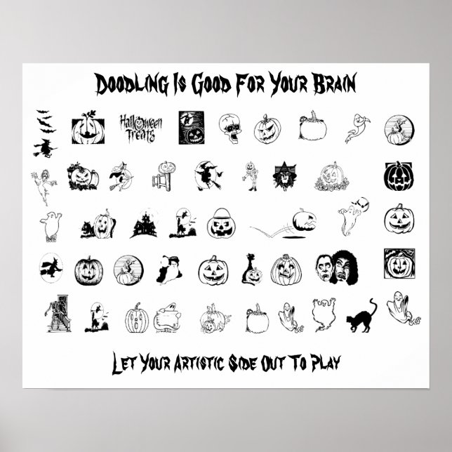 Halloween Doodle Poster (Front)