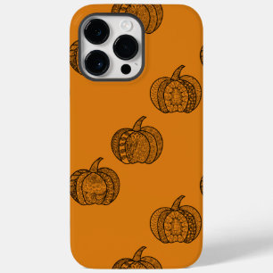 Halloween doodles boho mandala pumpkins Autumn Case-Mate iPhone 14 Pro Max Case