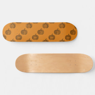 Halloween doodles boho mandala pumpkins Autumn Skateboard