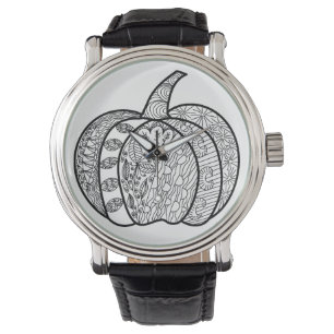 Halloween doodles boho mandala pumpkins Autumn Watch