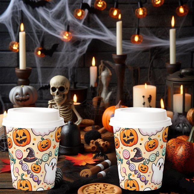 Halloween Doodles Paper Cups (Creator Uploaded)