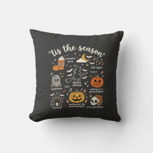 Halloween Doodles Tis the Season Witch Design Cushion
