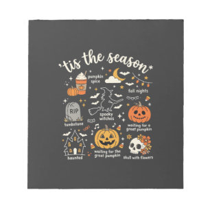 Halloween Doodles Tis the Season Witch Design Notepad