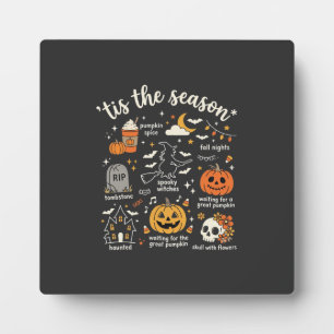 Halloween Doodles Tis the Season Witch Design Plaque