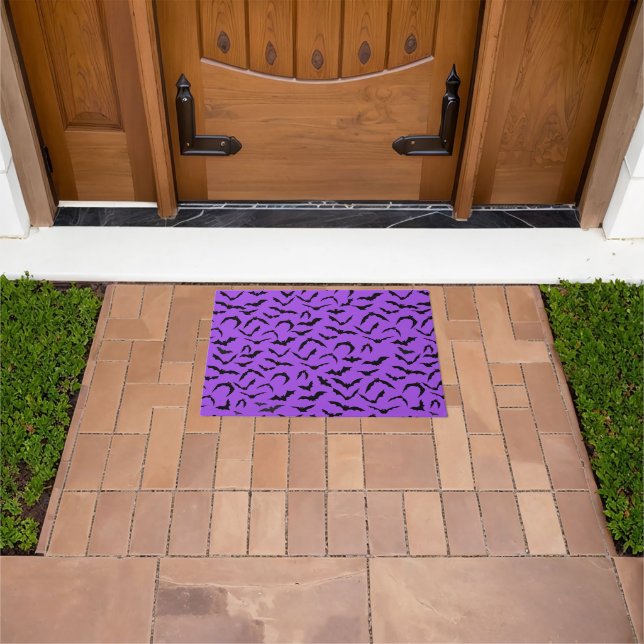Halloween Door Mat-Bats Doormat (Outdoor)