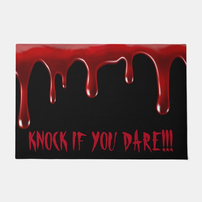 Halloween Doormat - Knock If You Dare!!! (Front)