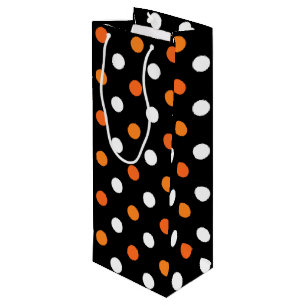 Halloween Dots Wine Gift Bag