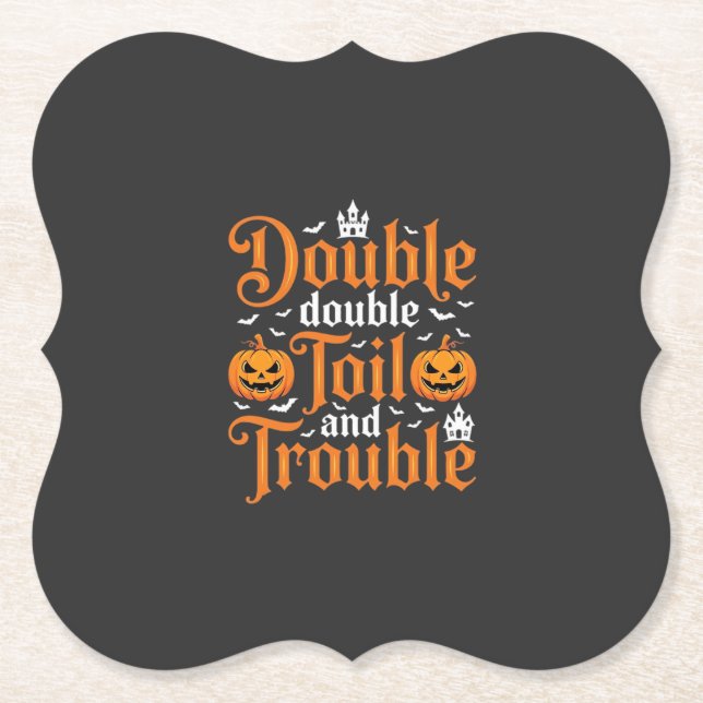 Halloween Double Double Toil and Trouble_1 Paper Coaster (Front)