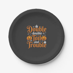 Halloween Double Double Toil and Trouble_1 Paper Plate