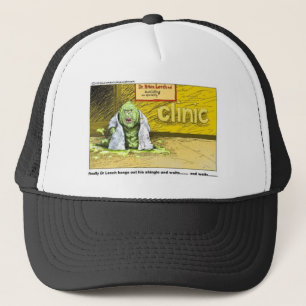 Halloween : Dr Leech Has No Clients Funny Gifts Trucker Hat