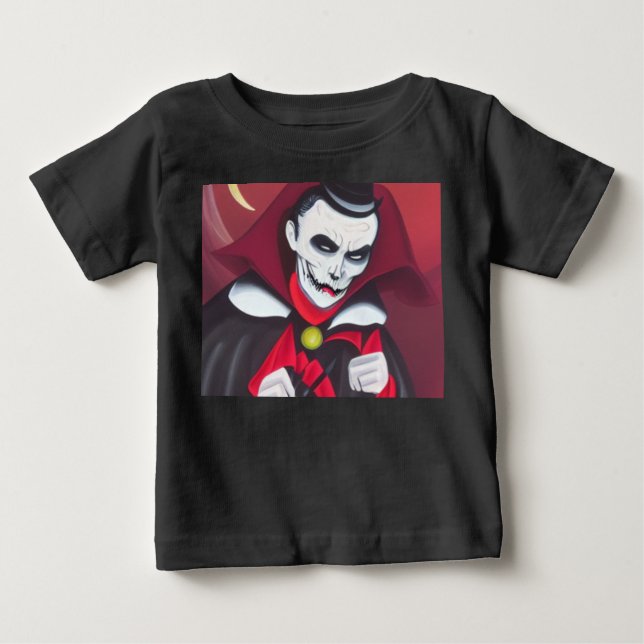 Halloween Dracula Baby T-Shirt (Front)