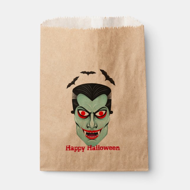 Halloween, Dracula, Bats, Birthday Party, Custom, Favour Bags (Front)