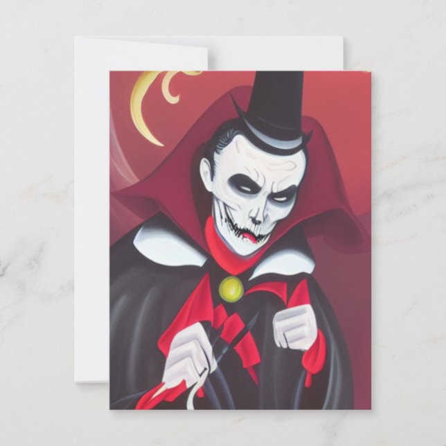 Halloween Dracula Card (Front)