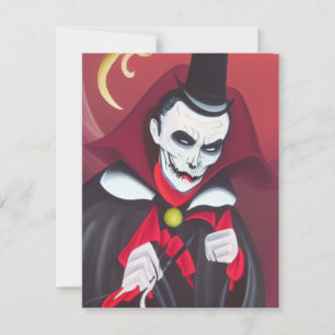 Halloween Dracula Card