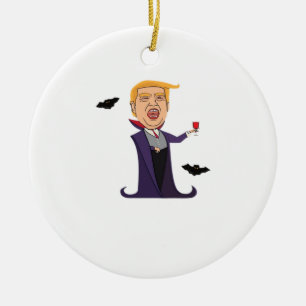Halloween Dracula Funny Ceramic Tree Decoration