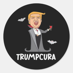 Halloween Dracula  Funny Classic Classic Round Sticker