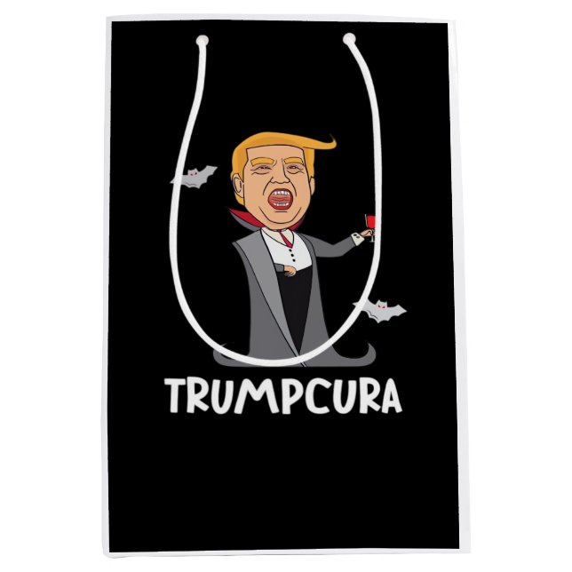 Halloween Dracula  Funny Classic Medium Gift Bag (Front)