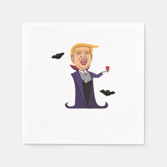 Halloween Dracula  Funny Napkin (Front)