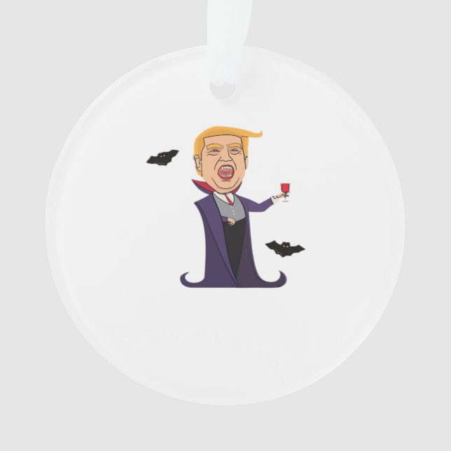 Halloween Dracula  Funny Ornament (Front)