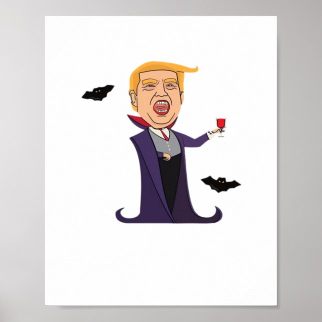 Halloween Dracula  Funny Poster (Front)