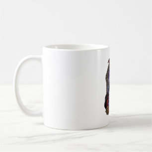 Halloween Dracula Red Moon Bats Skull_1 Coffee Mug
