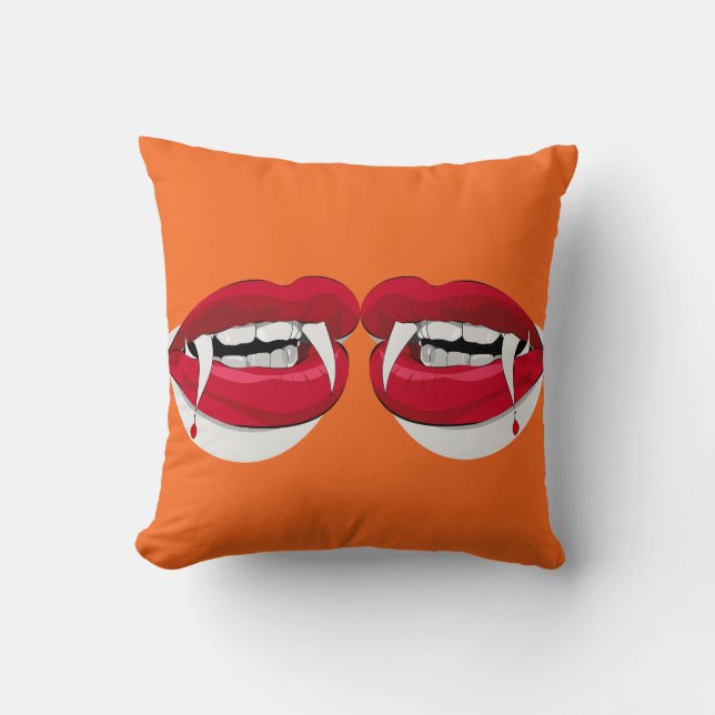 Halloween Dracula  Throw Pillow (Front)