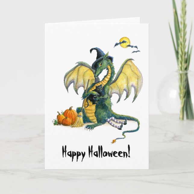 Halloween Dragon Card (Front)