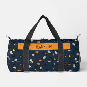Halloween Drawing I Custom Name Duffle Bag