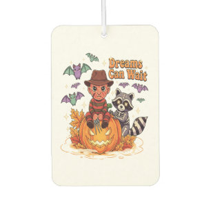 halloween Dreams Can Wait Horror Monster Car Air Freshener