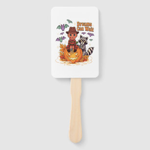halloween Dreams Can Wait Horror Monster Hand Fan