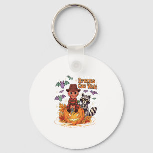 halloween Dreams Can Wait Horror Monster Key Ring