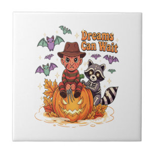 halloween Dreams Can Wait Horror Monster Tile