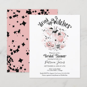Halloween Drink Up Witches Bridal Shower Invite