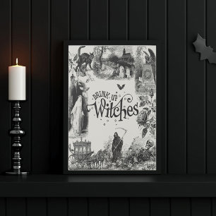 Halloween Drink Up Witches Food Drinks Sign