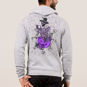 Halloween Drinking Skeleton Hoodie