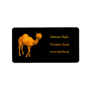 Halloween Dromedary Label